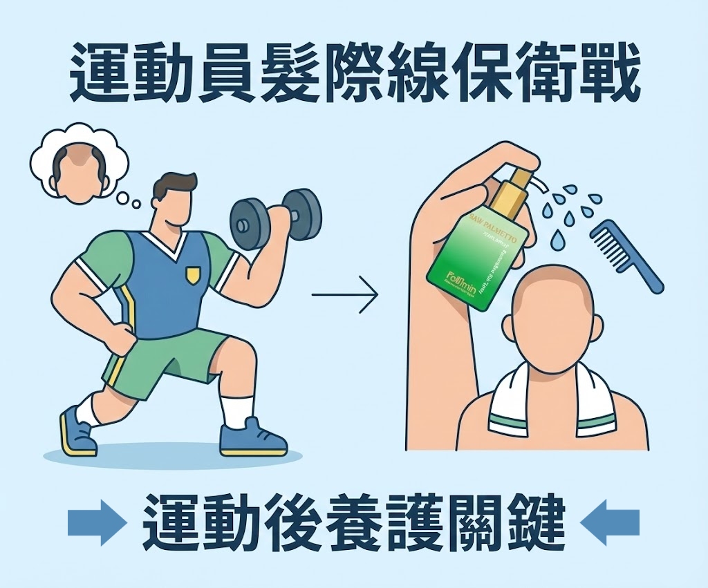 運動員的髮際線保衛戰